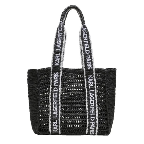 Karl Lagerfeld Handbags - Karl Lagerfeld Black and White Tote Bag
